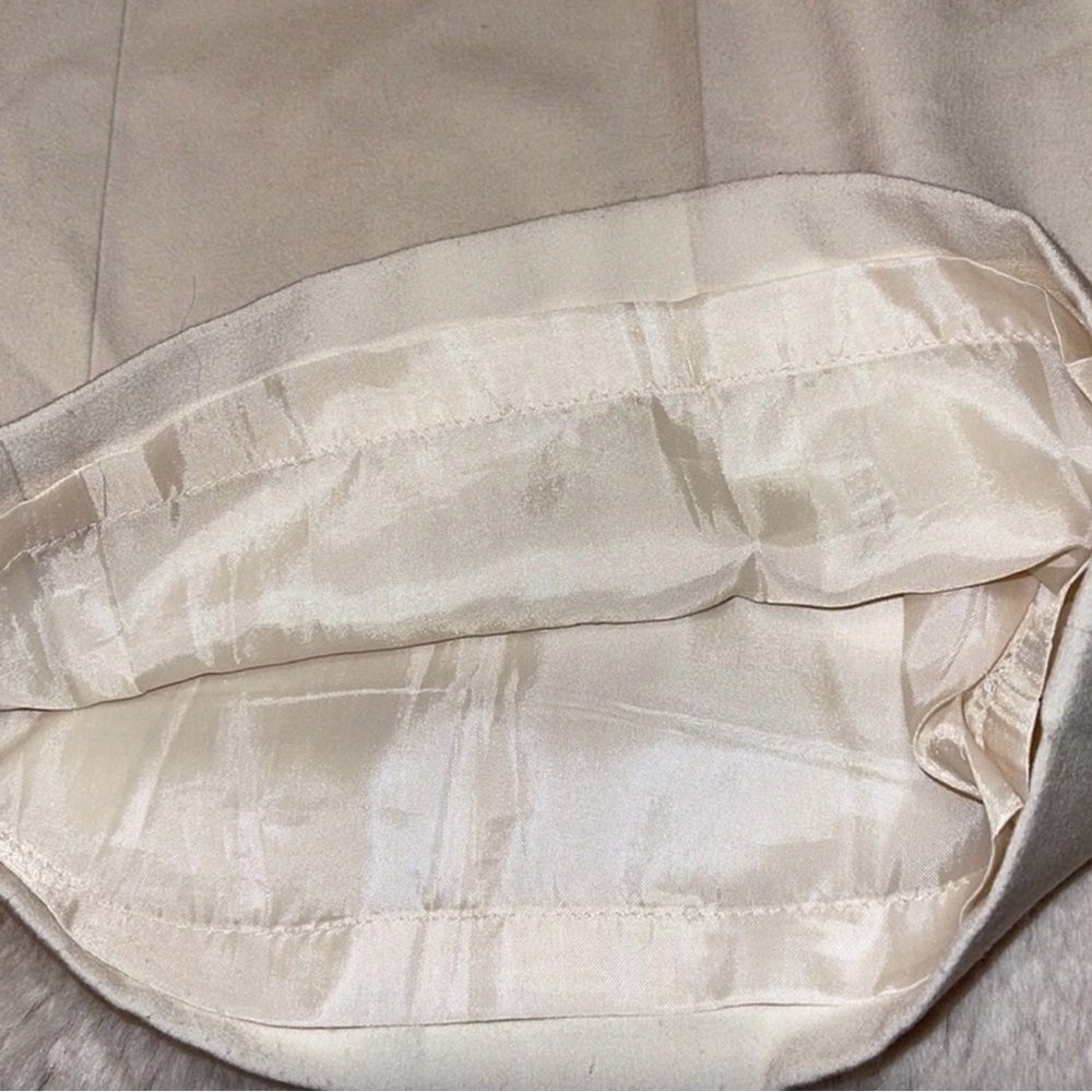 Liz Claiborne Audra Straight Leg White Trousers 12 - Picture 3 of 4